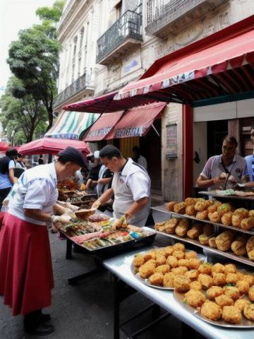 Argentina   Buenos Aires traditional street food