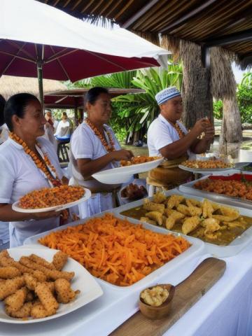 French Polynesia   Papeete traditional street food