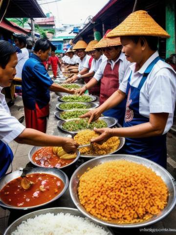 Indonesia   Jakarta traditional street food