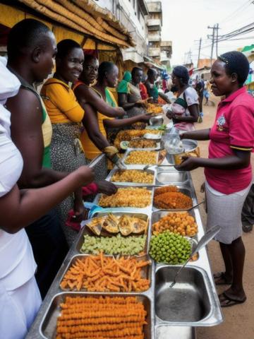 Mozambique   Maputo traditional street food