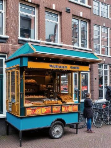 Netherlands   Amsterdam traditional street food