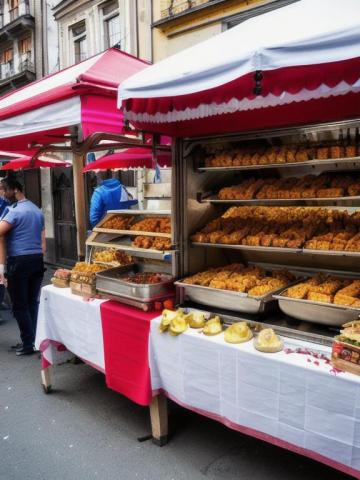 Romania   Bucuresti (Bucharest) traditional street food