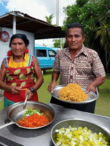 Tokelau   Tokelau traditional street food