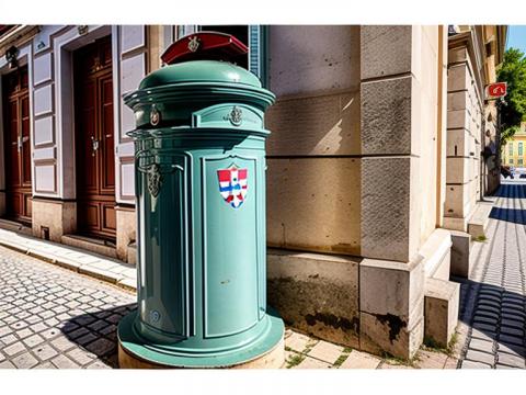 Croatia Zagreb Post box 