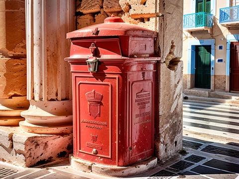 Greece Athínai (Athens) Post box 