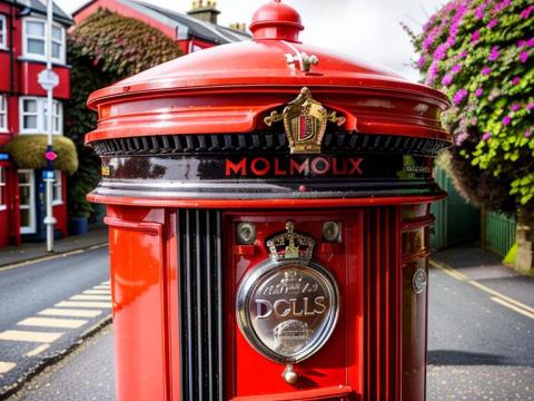 Isle of Man Douglas Post box 