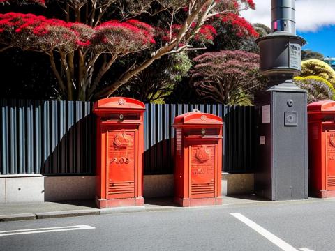 New Zealand Wellington Post box 