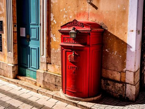 Portugal Lisboa (Lisbon) Post box 