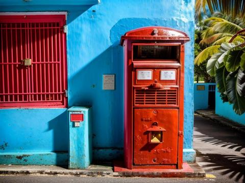 Saint Lucia Castries Post box 