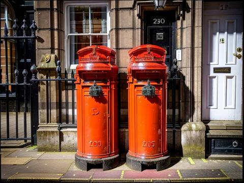 United Kingdom London Post box 