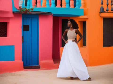 Aruba Oranjestad Portrait High Street women fashion