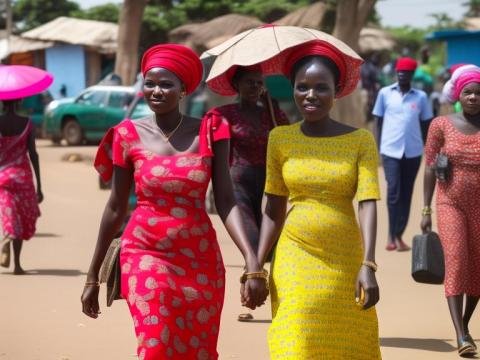Benin Cotonou Portrait High Street women fashion