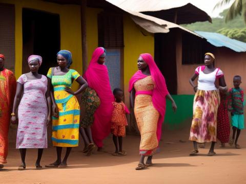 Chad N'Djaména Portrait High Street women fashion