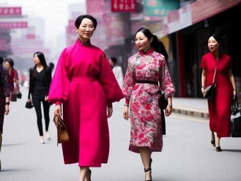 China, Hong Kong SAR Hong Kong Portrait High Street women fashion