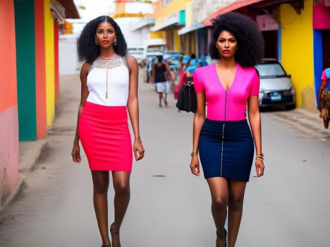Dominican Republic Santo Domingo Portrait High Street women fashion