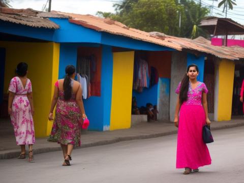 El Salvador San Salvador Portrait High Street women fashion