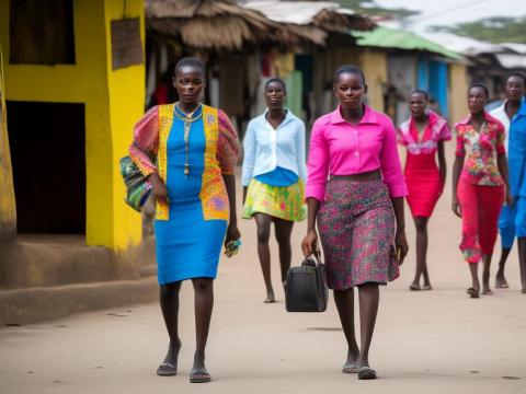Equatorial Guinea Malabo Portrait High Street women fashion