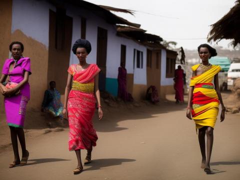 Ethiopia Addis Ababa Portrait High Street women fashion