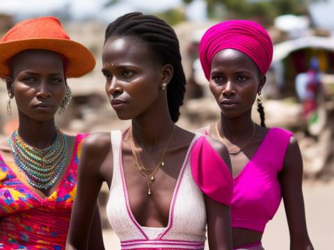 Haiti Port-au-Prince Portrait High Street women fashion