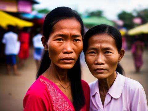 Lao People's Democratic Republic Vientiane Portrait High Street women fashion