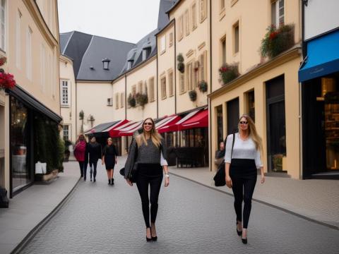 Luxembourg Luxembourg Portrait High Street women fashion