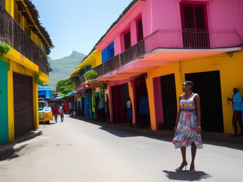Mauritius Port Louis Portrait High Street women fashion