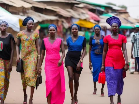 Nigeria Abuja Portrait High Street women fashion