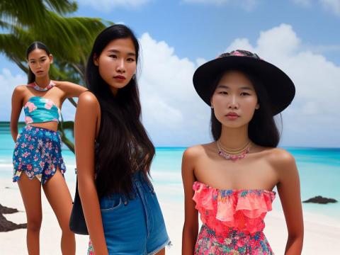 Northern Mariana Islands Saipan Portrait High Street women fashion