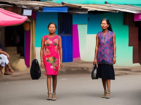 Palau Koror Portrait High Street women fashion