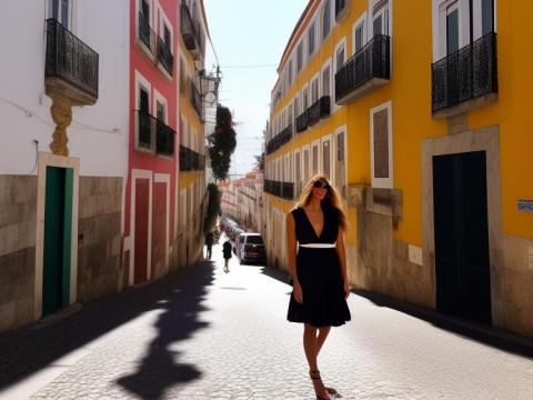 Portugal Lisboa (Lisbon) Portrait High Street women fashion