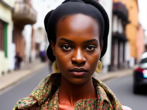 Saint Helena Jamestown Portrait High Street women fashion
