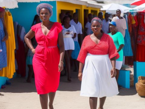 Sint Maarten (Dutch part) Philipsburg Portrait High Street women fashion