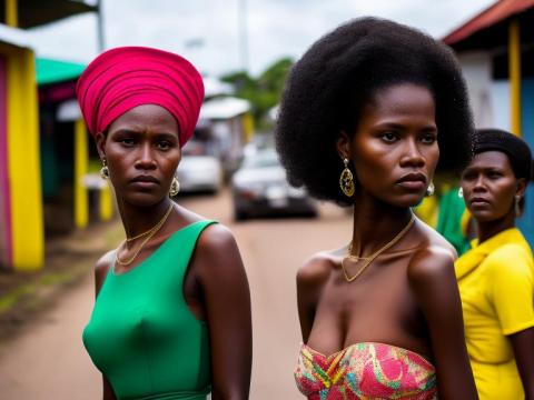 Suriname Paramaribo Portrait High Street women fashion