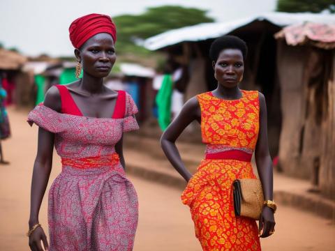 Togo Lomé Portrait High Street women fashion