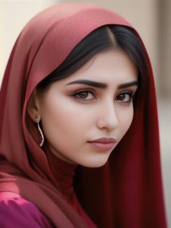 Azerbaijan Baku 20 year old Woman portrait close up