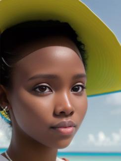 Bahamas Nassau 20 year old Woman portrait close up