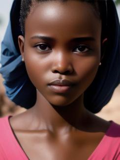 Chad N'Djaména 20 year old Woman portrait close up
