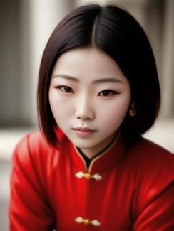 Taiwan  Taibei 20 year old Woman portrait close up