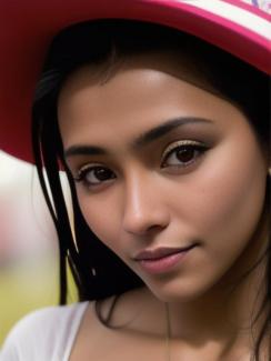 Colombia Bogotá 20 year old Woman portrait close up