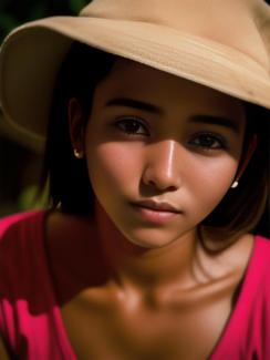 Costa Rica San José 20 year old Woman portrait close up