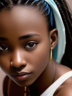 Germany Berlin 20 year old Woman portrait close up