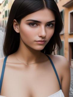 Israel Jerusalem 20 year old Woman portrait close up