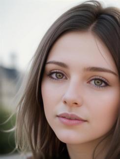 Lithuania Vilnius 20 year old Woman portrait close up