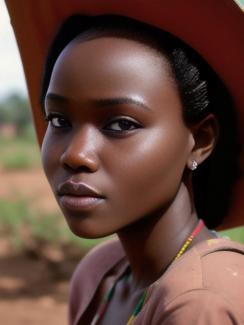 Madagascar Antananarivo 20 year old Woman portrait close up