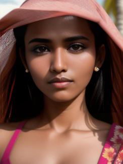 Malaysia Kuala Lumpur 20 year old Woman portrait close up