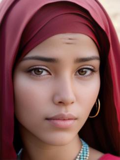 Montserrat Brades Estate 20 year old Woman portrait close up