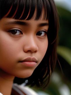 Namibia Windhoek 20 year old Woman portrait close up