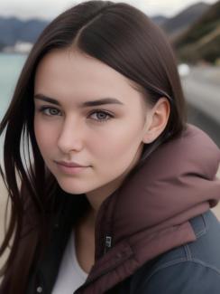 New Caledonia Nouméa 20 year old Woman portrait close up