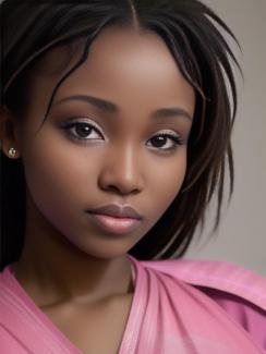 Niger Niamey 20 year old Woman portrait close up