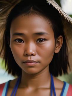 Pakistan Islamabad 20 year old Woman portrait close up
